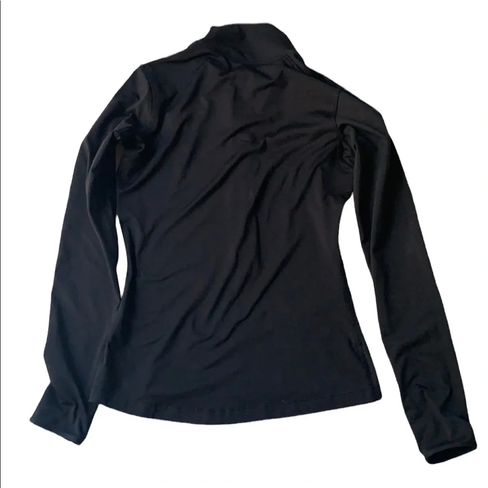 Nike Dri-fit 1/2 zip. Light fleece lined- black with VFX logo volleyball